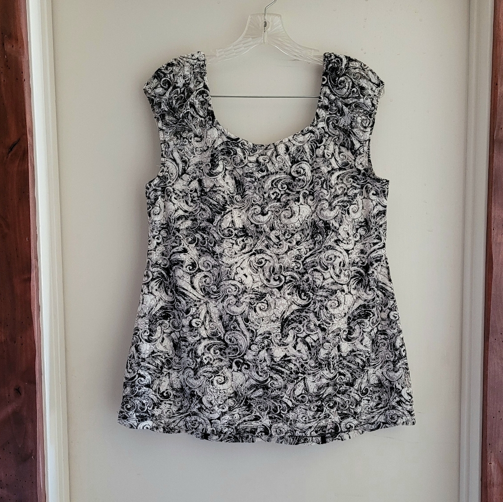 Lace Overlay Top - Picture 2 of 3